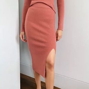 Aritzia Group by Babaton Ridge pink sweater skirt